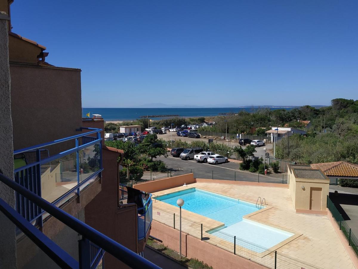 Appartement, Vue Sur Mer, Acces Direct Plage, Piscine Виас Екстериор снимка