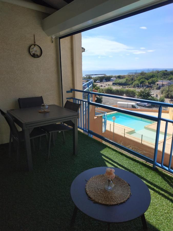 Appartement, Vue Sur Mer, Acces Direct Plage, Piscine Виас Екстериор снимка